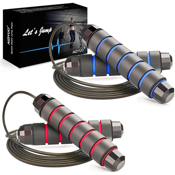 Jump Rope, Ball Bearings Tangle-Free Rapid Speed Cable Skipping Rope - Picture 1 of 7